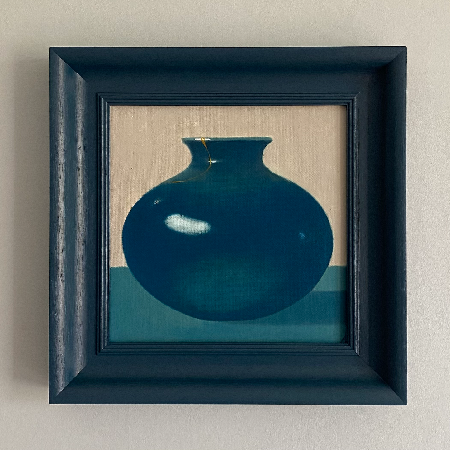 Blue Kintsugi Vase