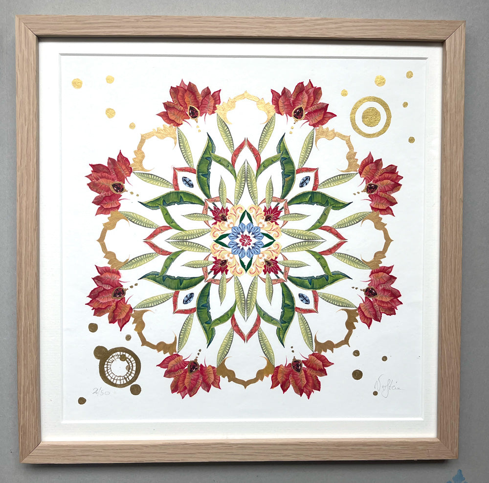 Bali Botanical Mandala Art Print - BALANCE