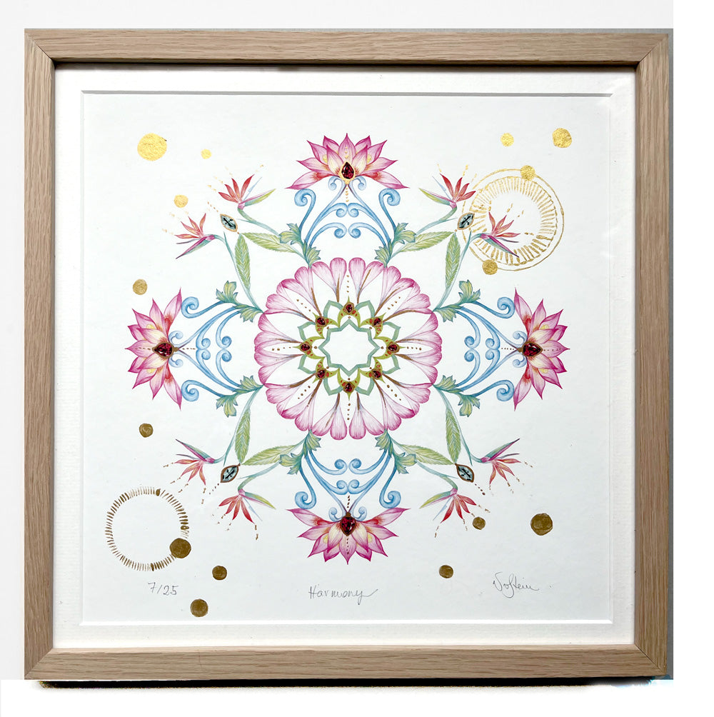 Bali Botanical Mandala Art Print - HARMONY
