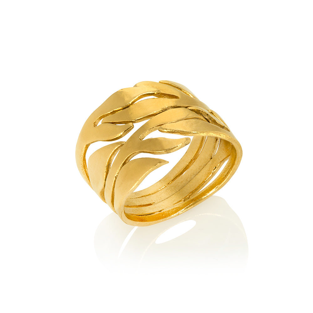 Chayya Leaf Ring