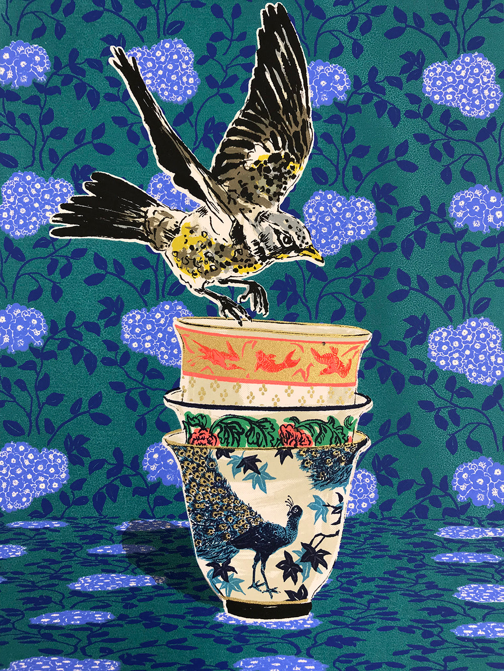 Go east screenprint