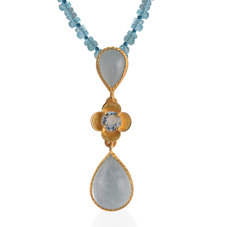 Lola Aquamarine Pendant Necklace