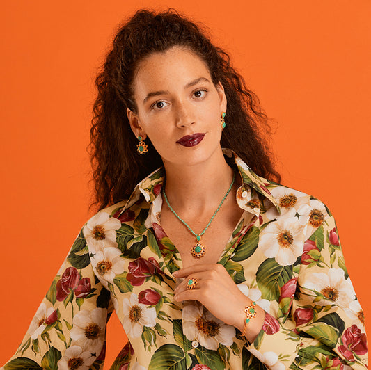 Nova Chrysoprase Tourmaline Bracelet