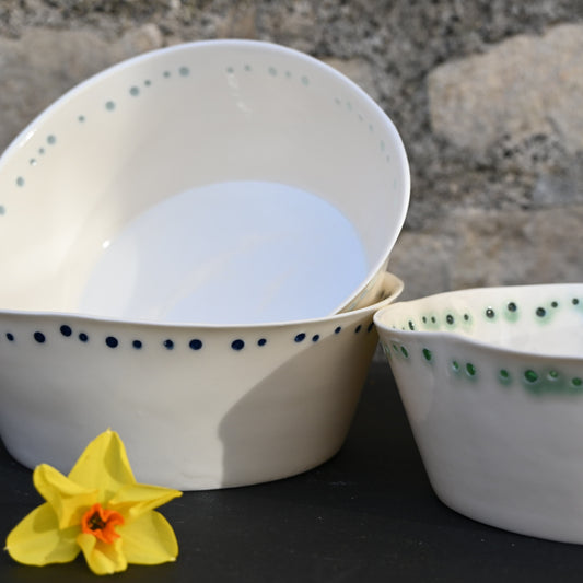 Morning dew porcelain bowl