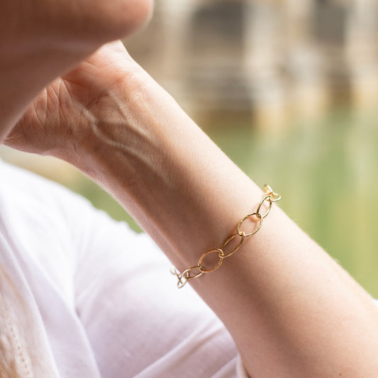 Oval interlinked bracelet