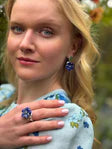 Rosa Lapis Lazuli Diopside Ring