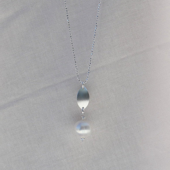 Seedpod pearl necklace