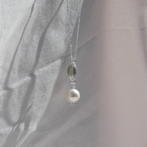 Seedpod pearl necklace