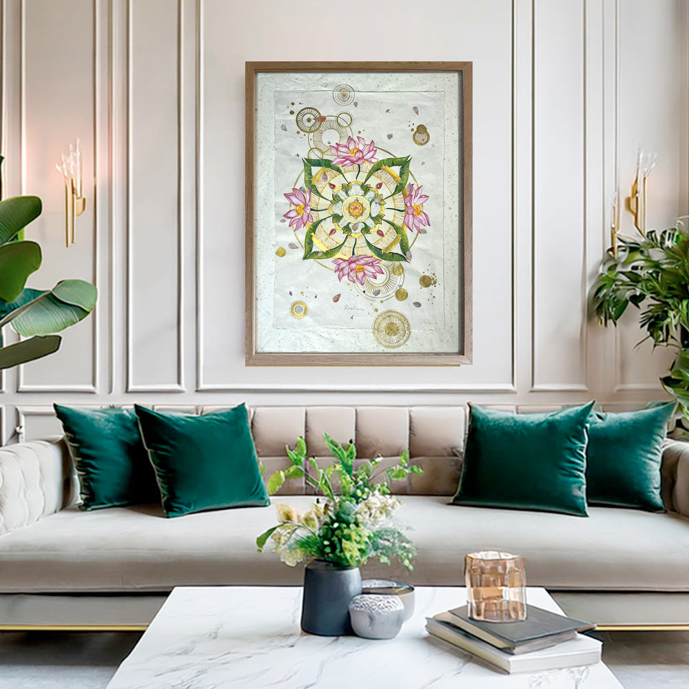 Bali Botanical Mandala Art - Resilience