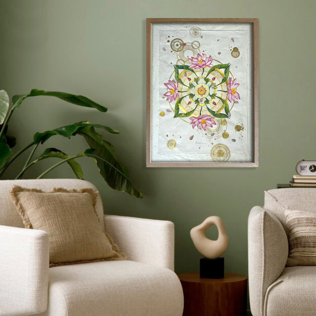 Bali Botanical Mandala Art - Resilience