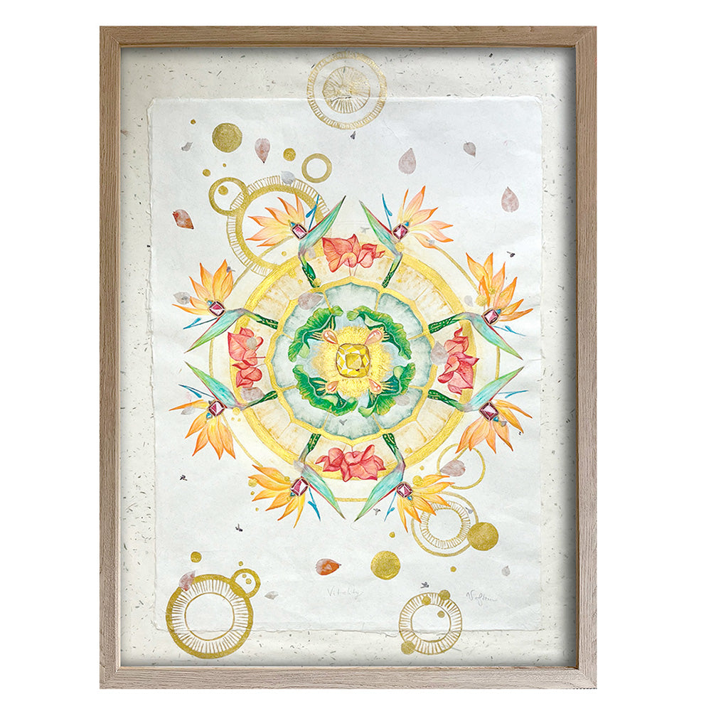 Bali Botanical Mandala Art - Vitality