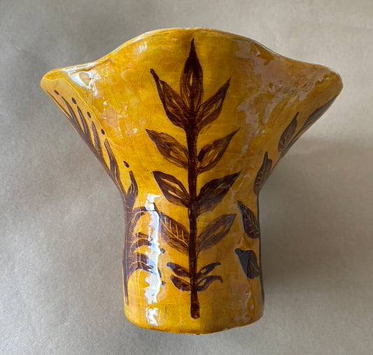 Mustard 3 Chicken bowl by Catherine Phelps