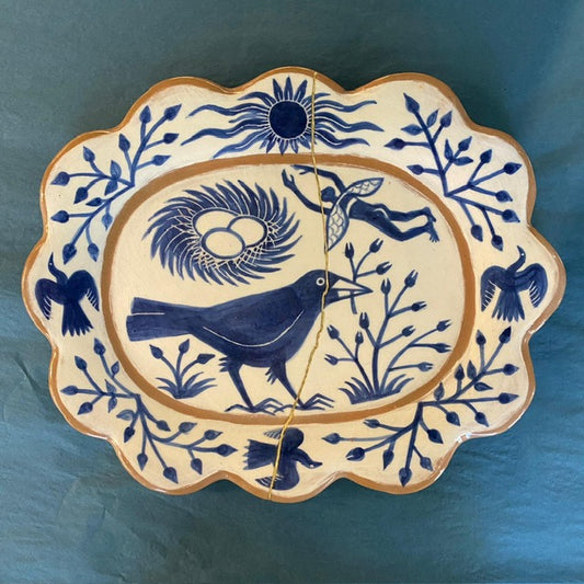 Blue Bird platter by Catherine Phelps