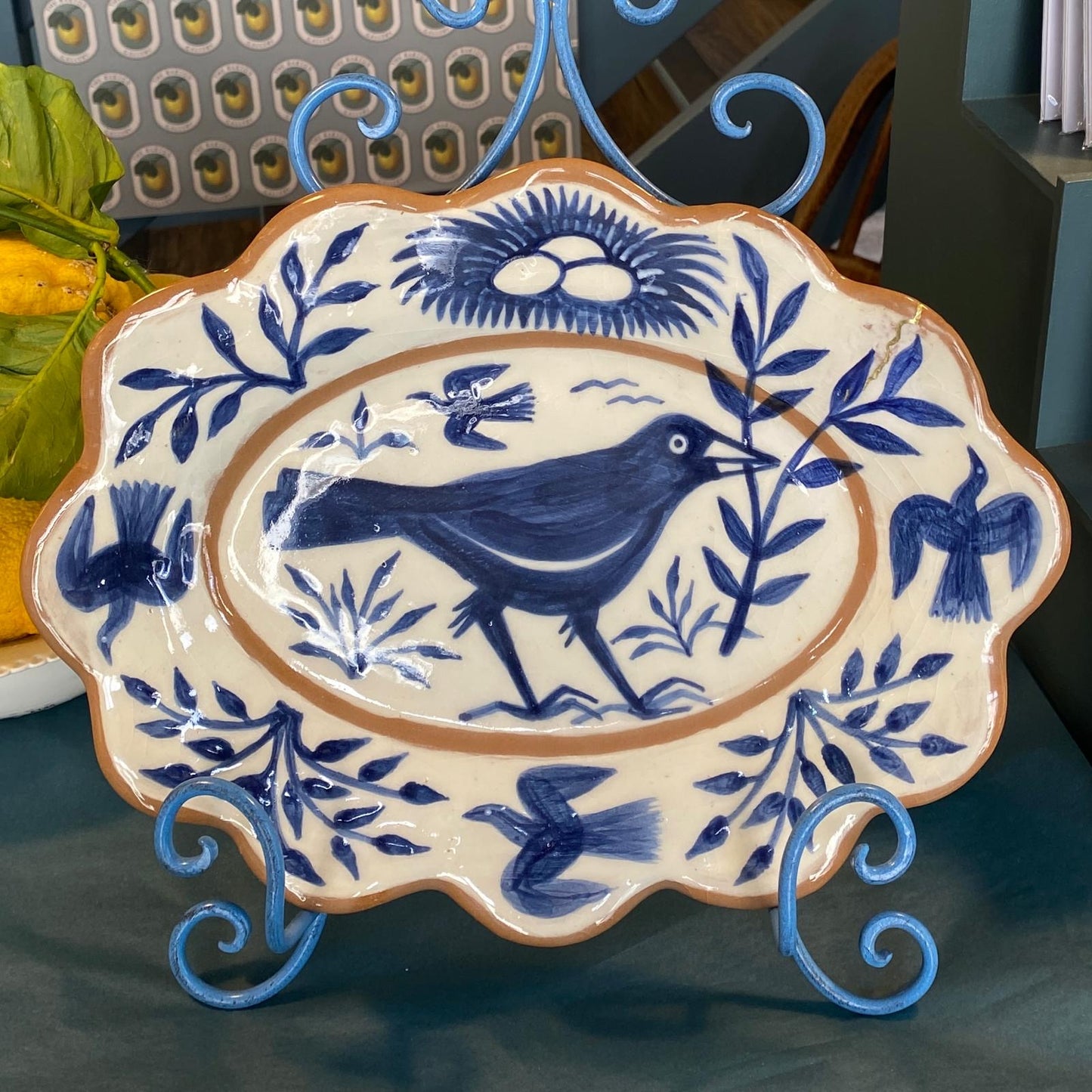 Blue Bird plate by Catherine Phelps