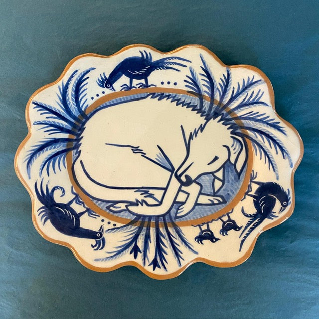 Sleeping Dog Plate by Catherine Phelps