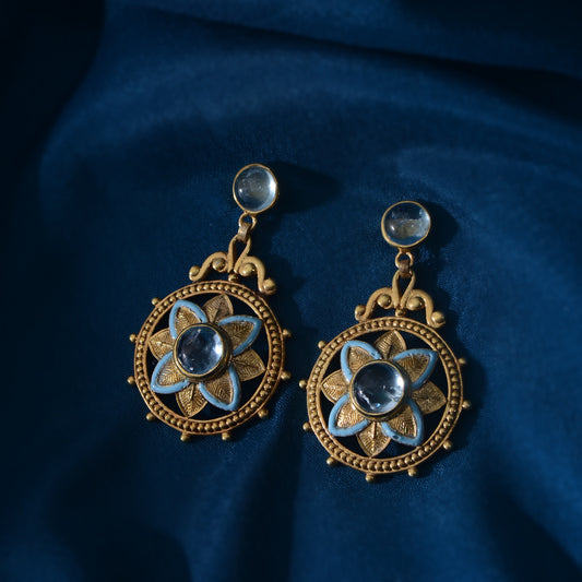 Bali Aquamarine Earrings