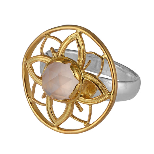 Bali Rose Quartz Ring
