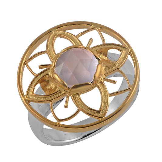 Bali Rose Quartz Ring