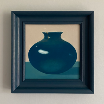 Blue Kintsugi Vase