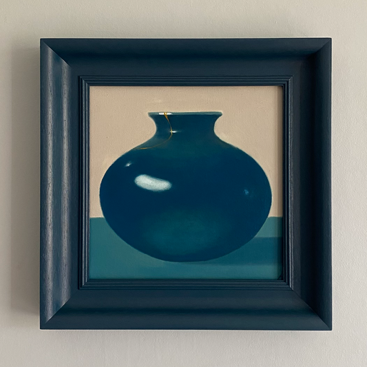 Blue Kintsugi Vase