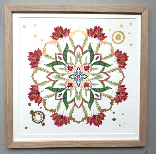 Bali Botanical Mandala Art Print - BALANCE