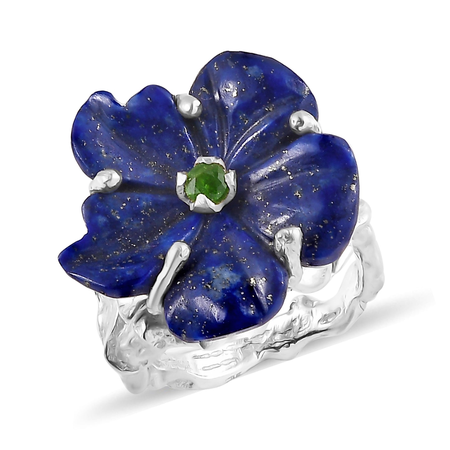 Rosa Lapis Lazuli Diopside Ring