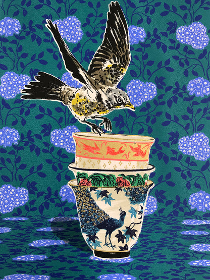 Go east screenprint