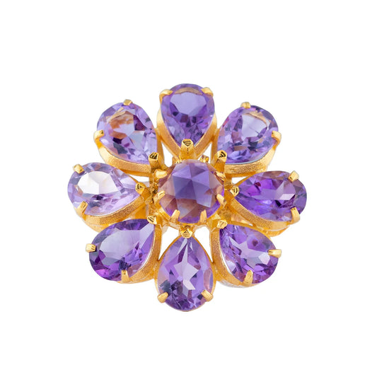 Boston Amethyst Ring Size N