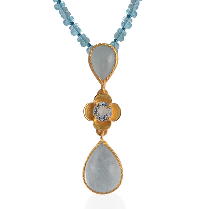 Lola Aquamarine Pendant Necklace