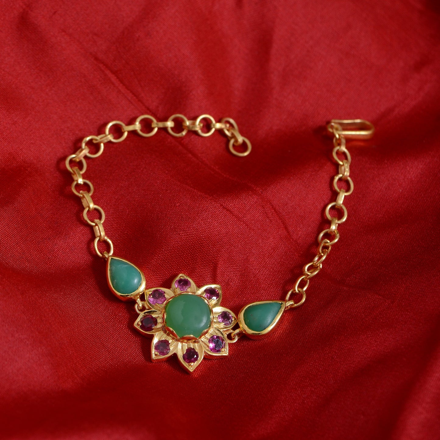 Nova Chrysoprase Tourmaline Bracelet