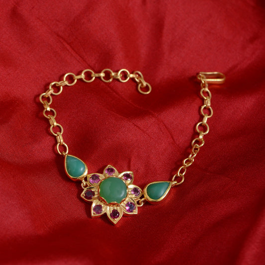 Nova Chrysoprase Tourmaline Bracelet