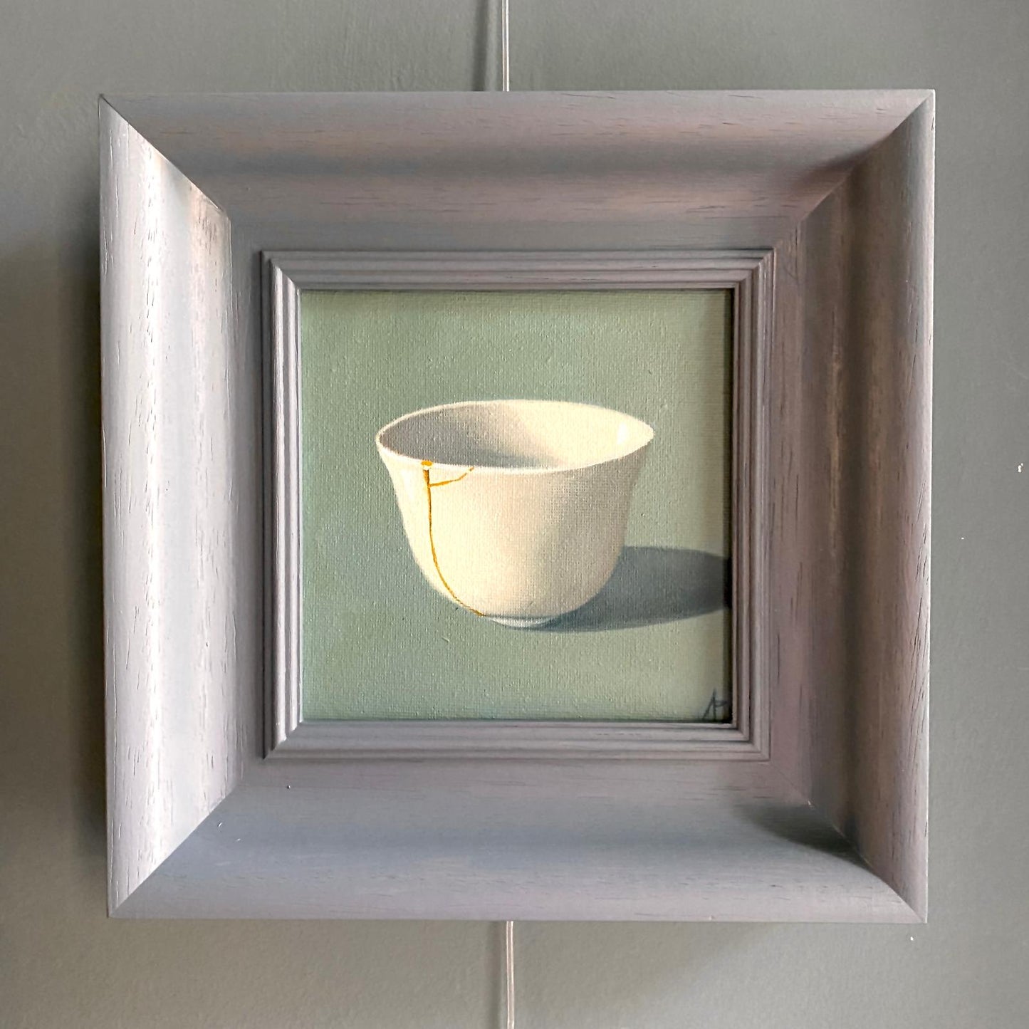 White Kintsugi Cup