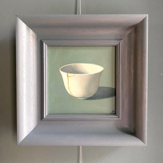 White Kintsugi Cup