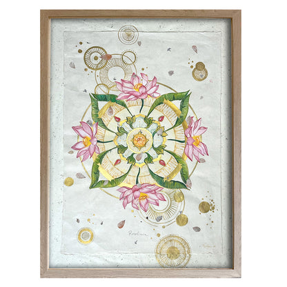 Bali Botanical Mandala Art - Resilience