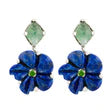 Rosa Lapis Lazuli Diopside Earrings