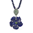 Rosa Lapis Lazuli Diopside Pendant