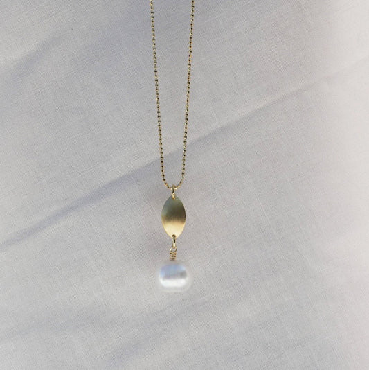 Seedpod pearl necklace