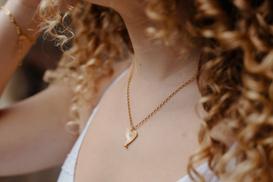 Sunburst Heart Necklace - small