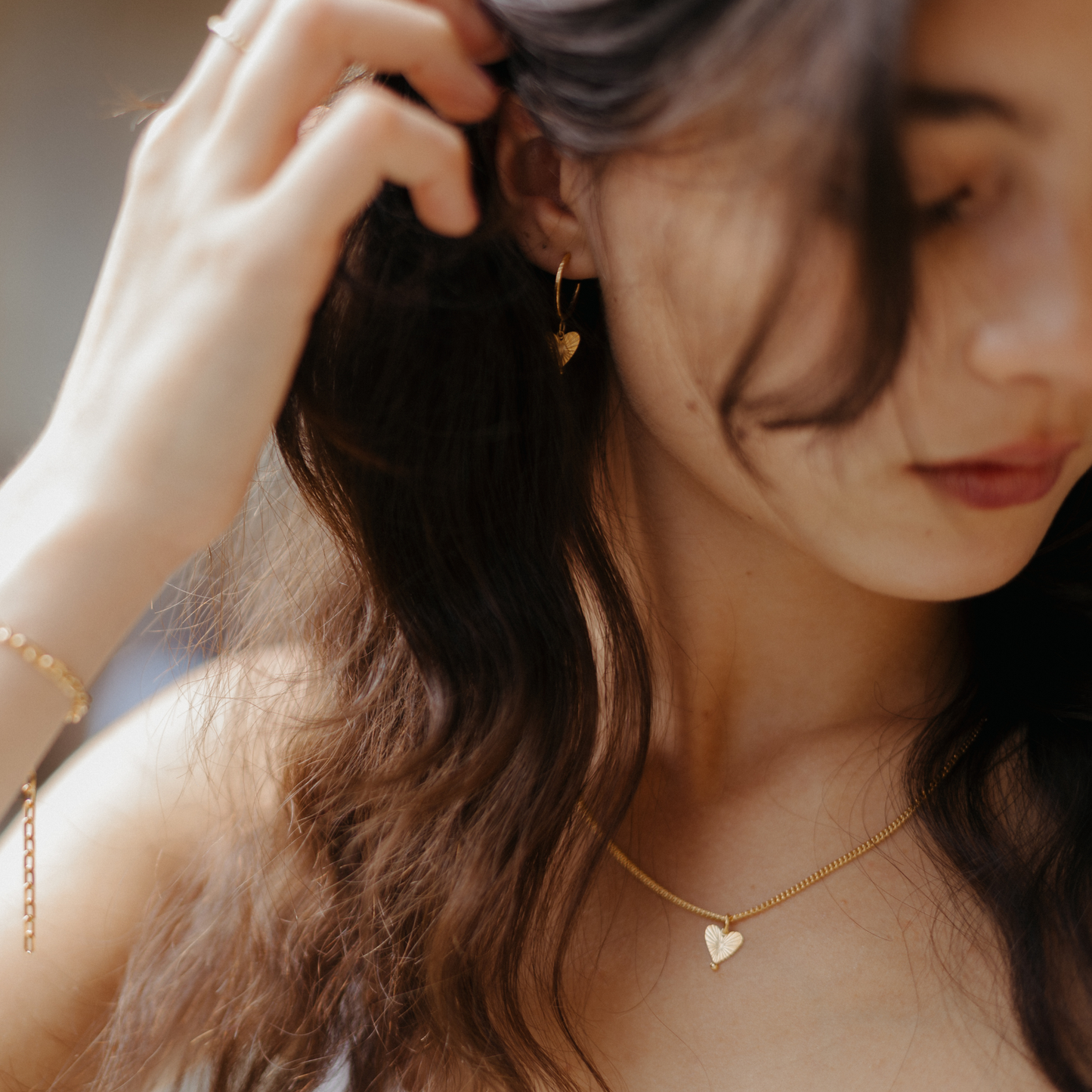 Sunburst Heart Necklace - small