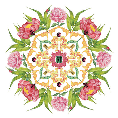 Bali Botanical Mandala Art Print - ABUNDANCE