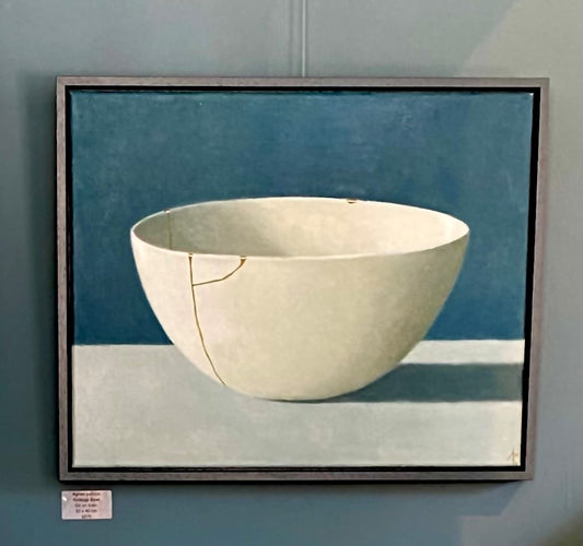 White Kintsugi Bowl 2