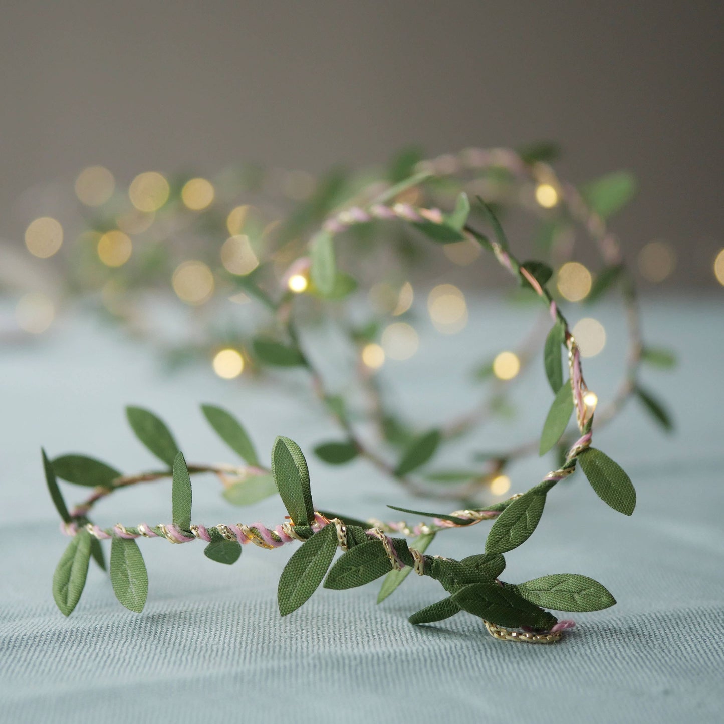 Christmas Green Leaf Fairy Light String