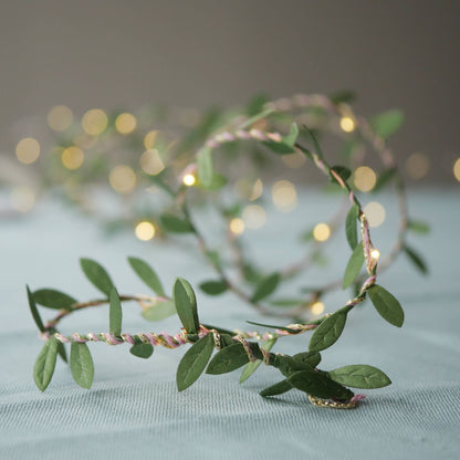 Christmas Green Leaf Fairy Light String