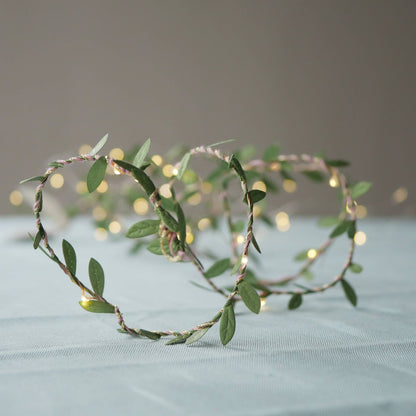 Christmas Green Leaf Fairy Light String