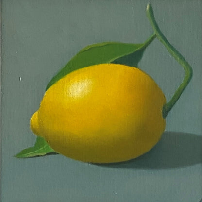 Lemon with leaf